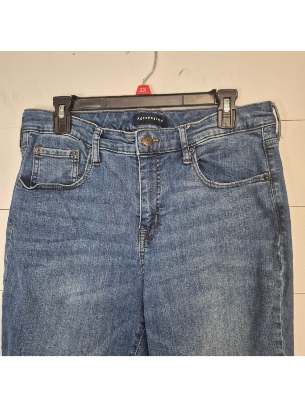 Aeropostale Womens Mid Rise Bootcut Jeans Blue Denim Size 14s - Picture 2 of 9